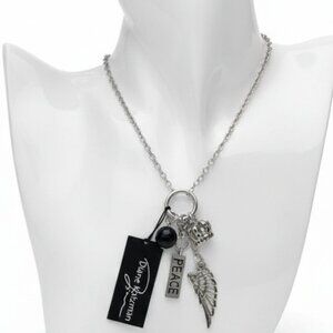Diane Katzman 20in necklace Peace Crown Wings